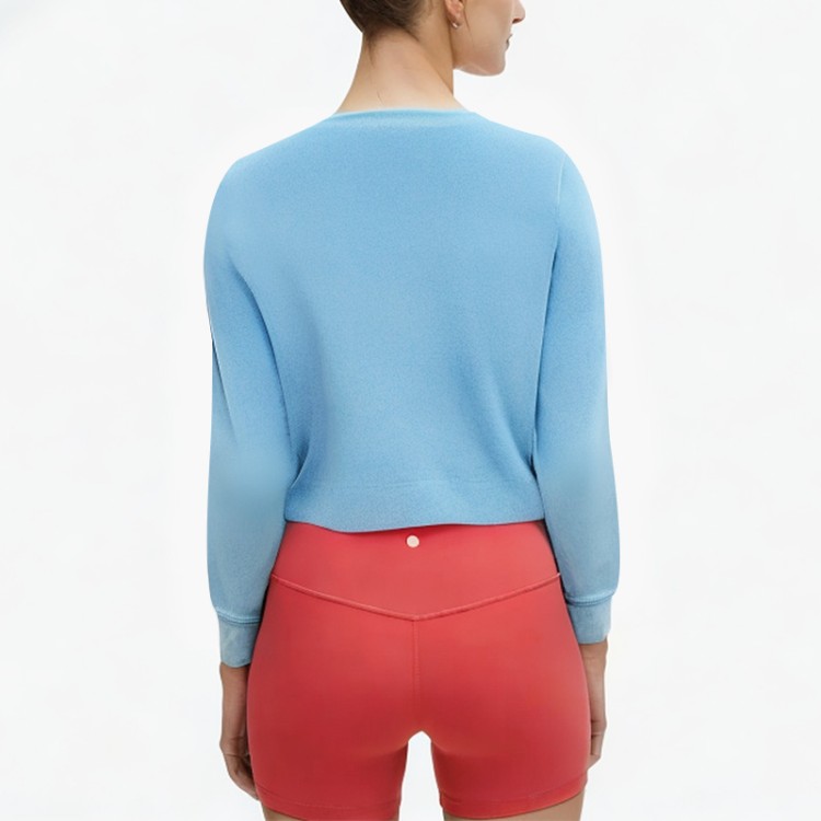 Blue personalized drawstring short hoodie