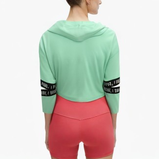 Red comfortable drawstring waist hoodie