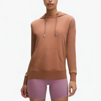 Red_comfortable_drawstring_waist_hoodie