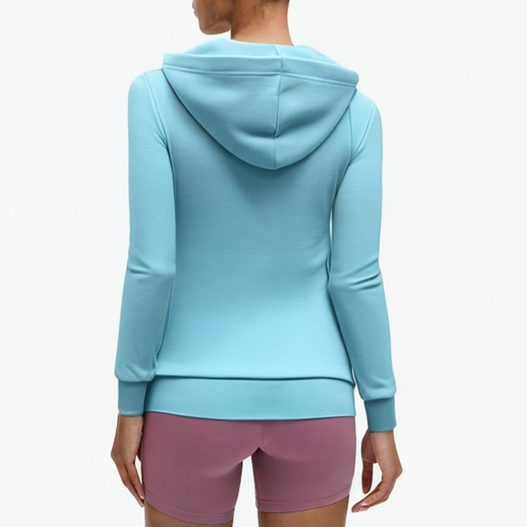 solid color slim cotton hoodie