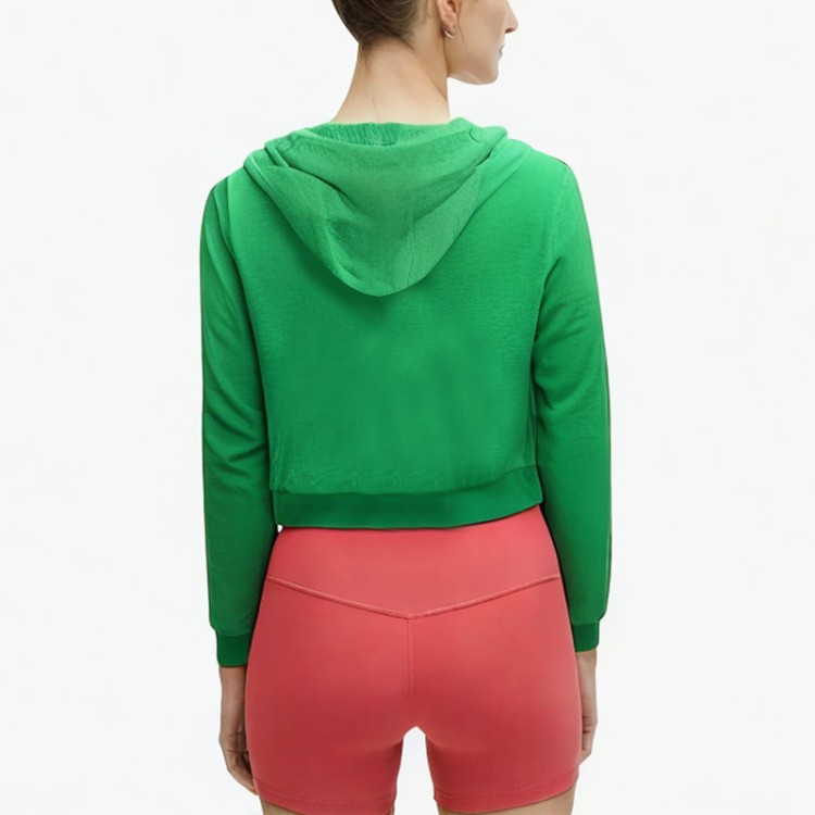 loose thin short drawstring hoodie