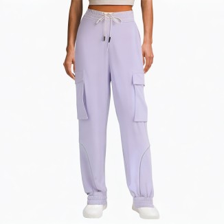 Purple jogger women's fashion trousers
