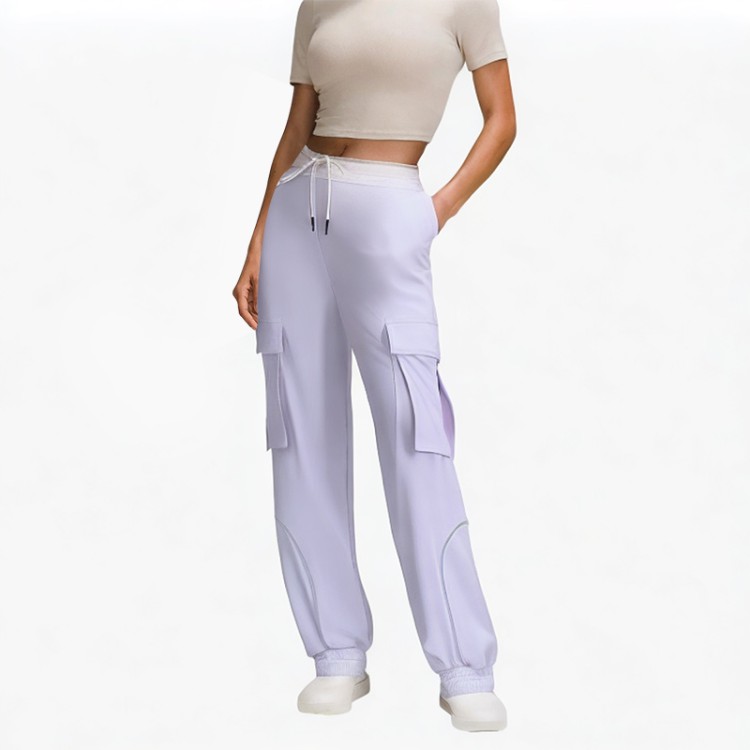 Purple jogger women's fashion trousers