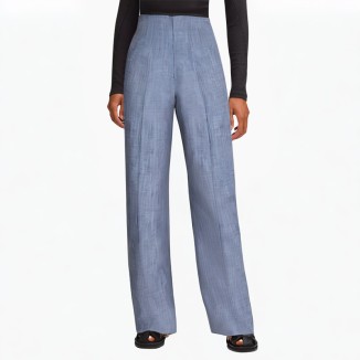 Breathable pure cotton digital printing casual pants