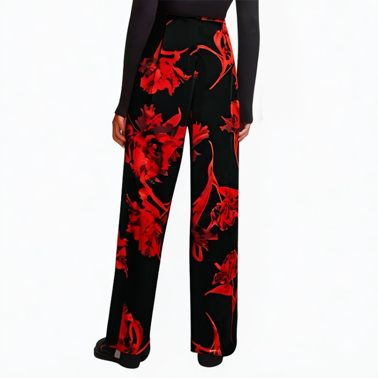 Printed fashionable pure cotton casual pants