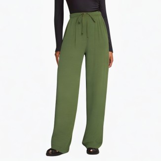 Fashion wide-leg breathable linen casual pants